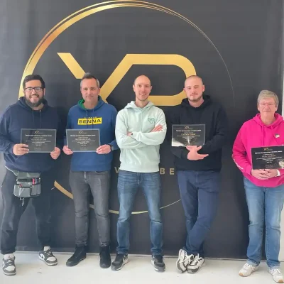 Élèves certifiés après leur formation covering en Belgique